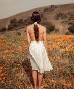 Valani Srey Banana Midi Skirt - Cloud Dancer