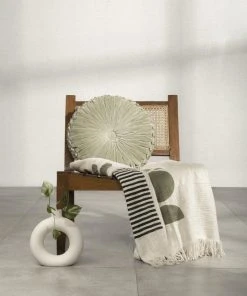 Casa Amarosa Velvet Round Throw Pillow Home Goods