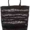 Swahili African Modern Veta Vera Raven Lace Weave Shopper Bag