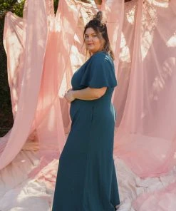 Mien Villa Flutter Sleeve Jumpsuit Clothing