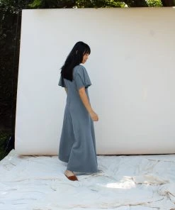 Mien Villa Flutter Sleeve Jumpsuit Clothing