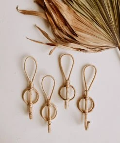 Village Thrive Banyak Rattan Wall Hook Set Home Goods