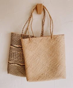 Village Thrive Accessories Bela Rattan Tote Bag