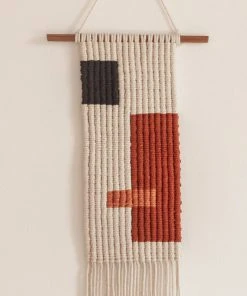 Village Thrive Block Macrame Wall Hanging Home Goods