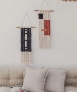 Village Thrive Block Macrame Wall Hanging Home Goods
