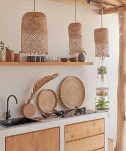 Village Thrive Borneo Rattan Pendant Lamp Shade