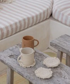 Village Thrive Mixed Macrame Coaster Set Home Goods