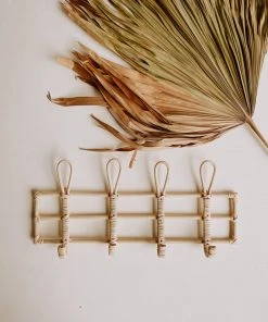 Village Thrive Nusa Rattan Wall Hooks
