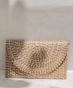 Village Thrive Ombre Rattan Clutch Bag Accessories