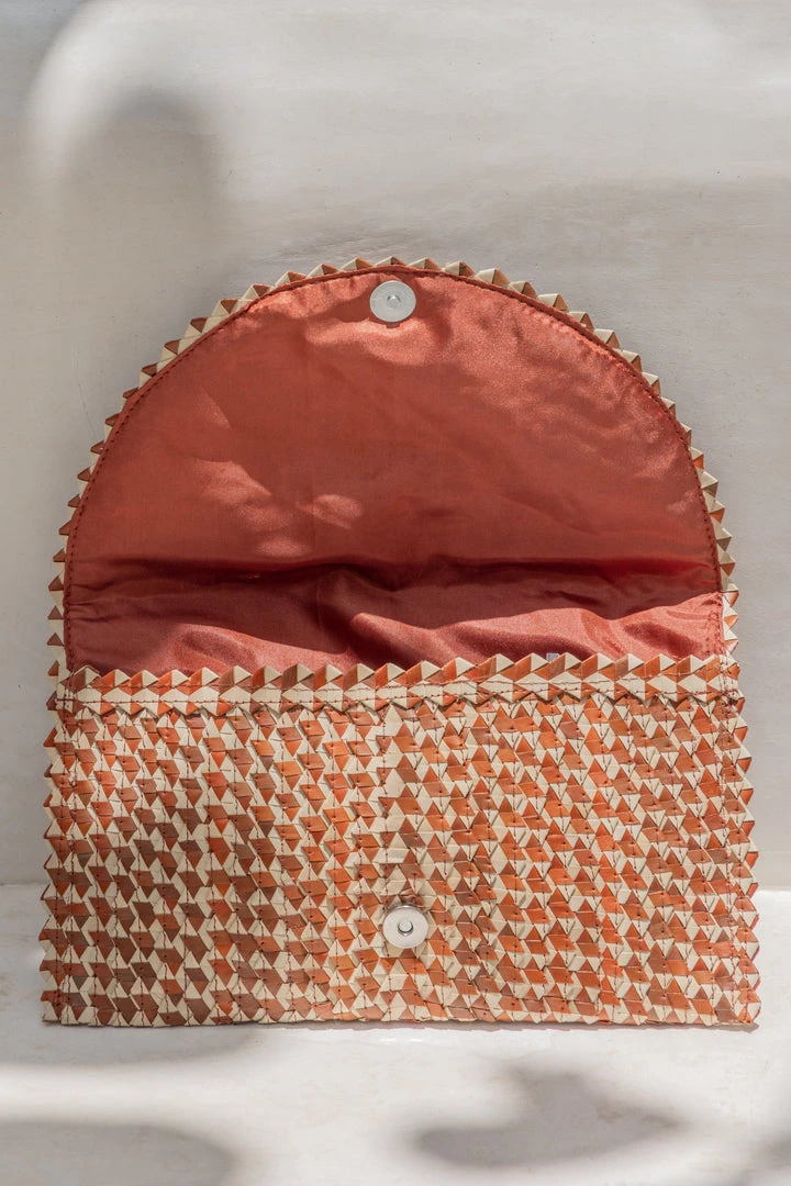 Village Thrive Ombre Rattan Clutch Bag Accessories Village Thrive Ombre Rattan Clutch Bag Accessories