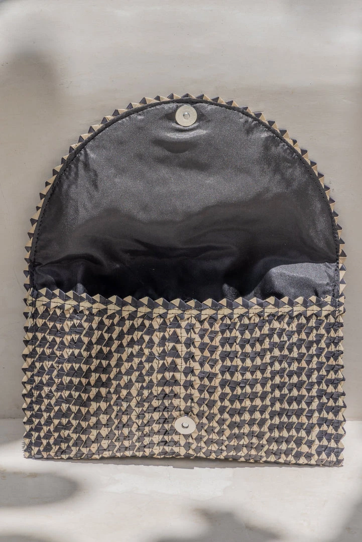 Village Thrive Ombre Rattan Clutch Bag Accessories Village Thrive Ombre Rattan Clutch Bag Accessories