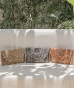 Village Thrive Ombre Rattan Clutch Bag Accessories 4 Village Thrive Ombre Rattan Clutch Bag Accessories