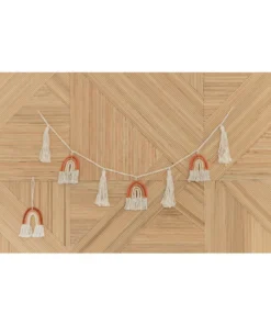 Village Thrive Home Goods Rainbow Macrame Garland