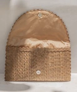 Village Thrive Accessories Rattan Clutch Bag