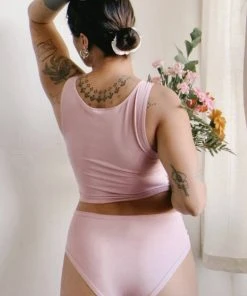 Mary Young Wallace Bamboo Crop Top New Arrivals