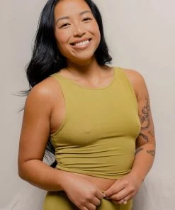 Mary Young Wallace Bamboo Crop Top New Arrivals