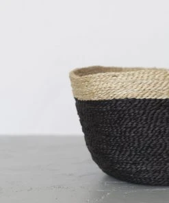 Will & Atlas Best Sellers Jute Bowl - Charcoal With Natural Trim
