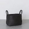 Will & Atlas Large Jute Basket - Charcoal