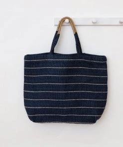 Will & Atlas Accessories Marin Jute Shopper - Indigo