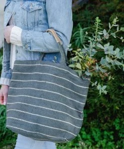 Will & Atlas Accessories Marin Jute Shopper - Slate