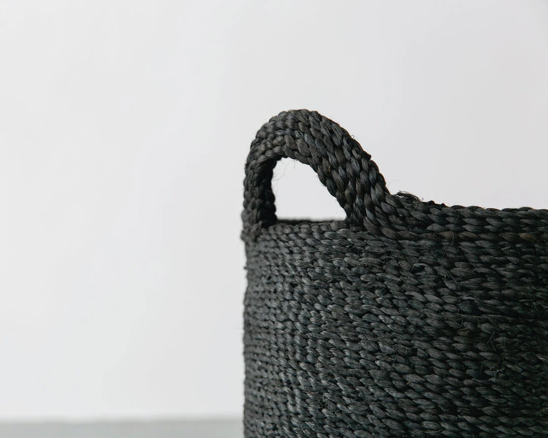 Will & Atlas Oval Jute Baskets - Charcoal Will & Atlas Oval Jute Baskets - Charcoal