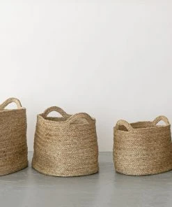 Will & Atlas Oval Jute Baskets - Natural Best Sellers