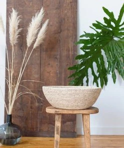 Will & Atlas Home Goods Palm Leaf Jumbo Woven Bowl