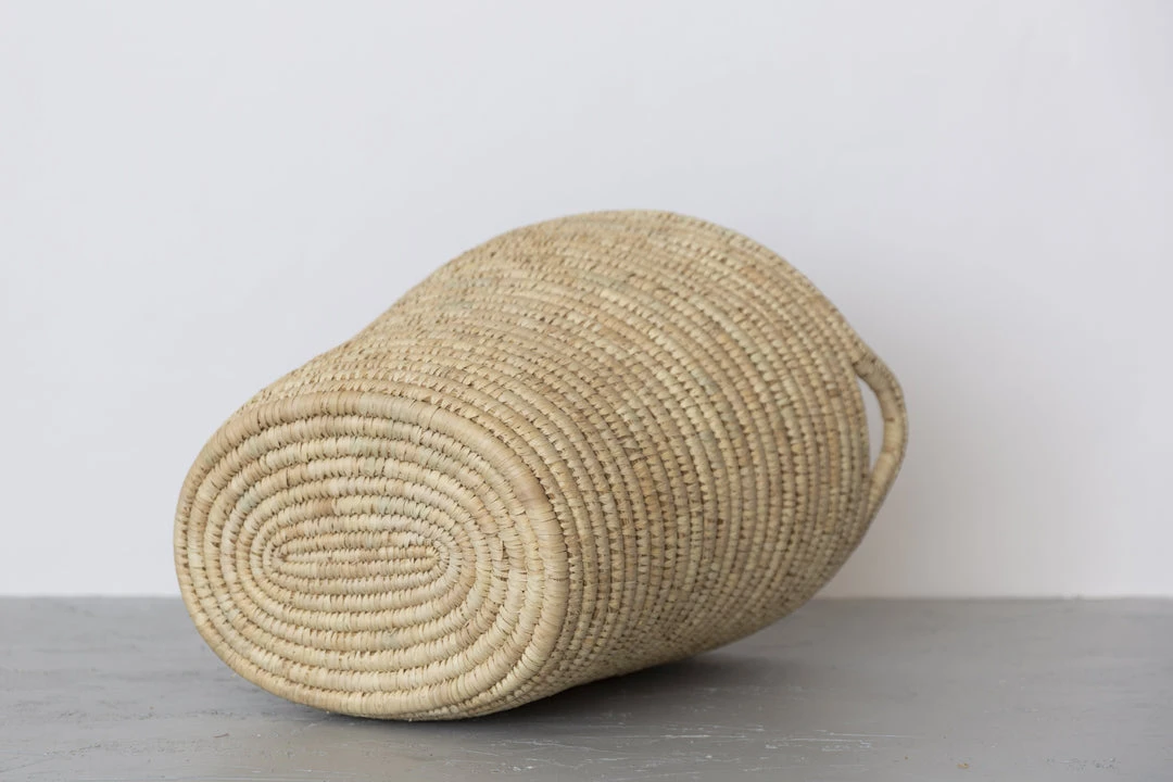 Will & Atlas Best Sellers Palm Leaf Laundry Basket - Oval 2 Will & Atlas Best Sellers Palm Leaf Laundry Basket - Oval