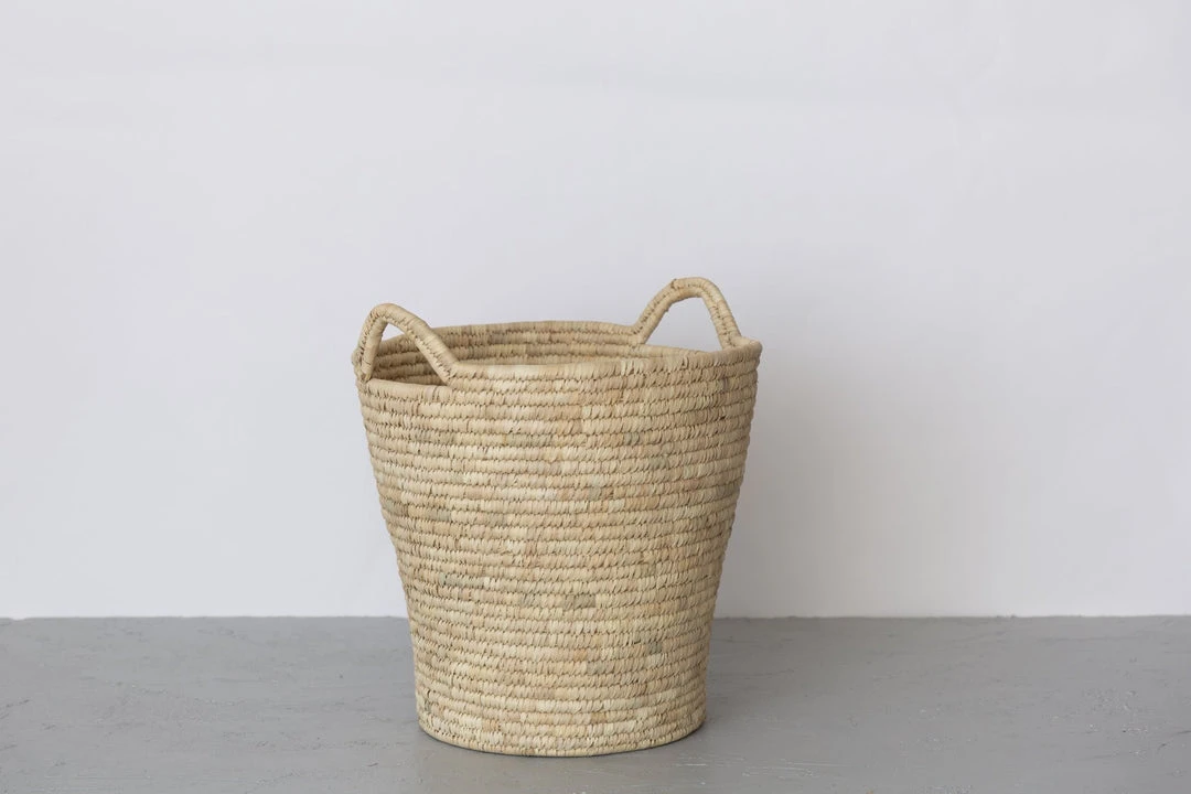 Will & Atlas Palm Leaf Laundry Basket - Round Will & Atlas Palm Leaf Laundry Basket - Round