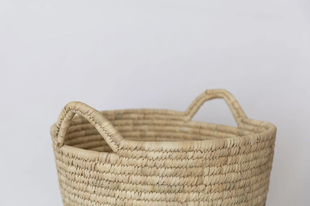 Will & Atlas Palm Leaf Laundry Basket - Round Will & Atlas Palm Leaf Laundry Basket - Round