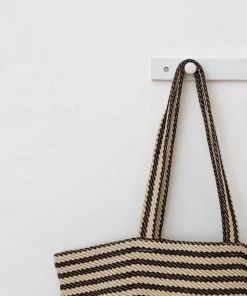 Will & Atlas Paris Striped Oversized Tote - Black + White Best Sellers