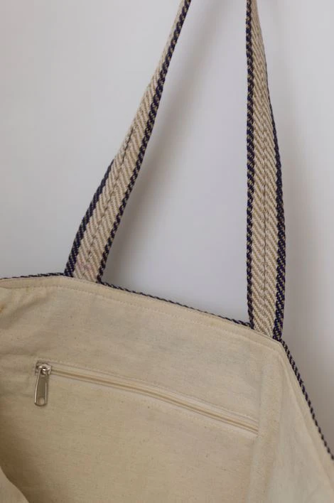 Will & Atlas Provence Striped Oversized Tote - Indigo + White Will & Atlas Provence Striped Oversized Tote - Indigo + White