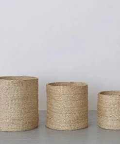 Will & Atlas Round Jute Baskets