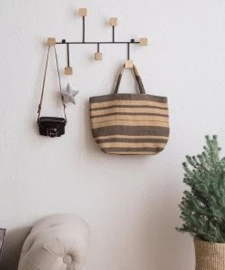 Will & Atlas Sonoma Jute Shopper - Gray Stripe