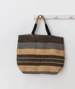 Will & Atlas Accessories Sonoma Jute Shopper - Indigo Stripe