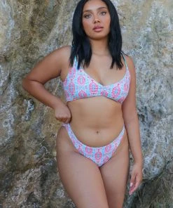 Wolven Reversible French Cut Recycled Bikini Bottom - Amalfi Swim