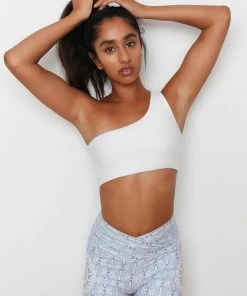 Wolven Reversible One Shoulder Recycled Top - Aquarius Activewear + Athleisure