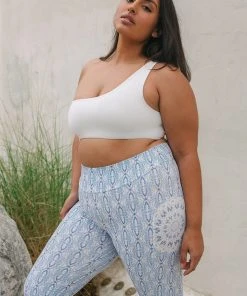 Wolven Reversible One Shoulder Recycled Top - Aquarius Activewear + Athleisure