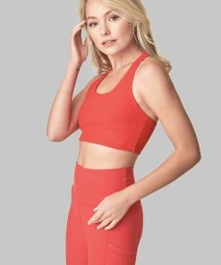Wolven Recycled Yoga Top - Cayenne Activewear + Athleisure