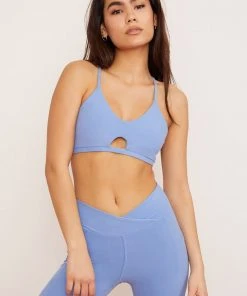 Wolven Reversible Crisscross Recycled Bra - Juniper