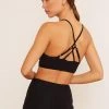 Wolven Reversible Crisscross Recycled Bra - Onyx Activewear + Athleisure