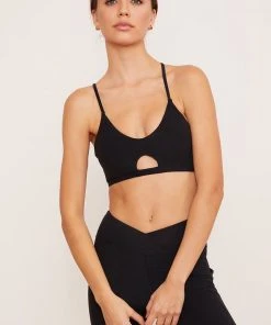 Wolven Reversible Crisscross Recycled Bra - Onyx Activewear + Athleisure