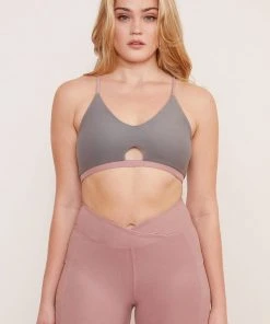 Wolven Reversible Crisscross Recycled Bra - Salt