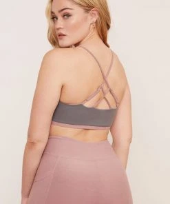 Wolven Reversible Crisscross Recycled Bra - Salt