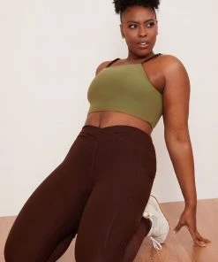 Wolven Reversible Crisscross Four-Way Recycled Top - Chai Activewear + Athleisure