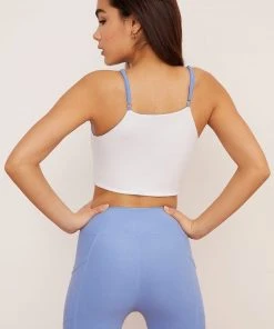 Wolven Activewear + Athleisure Reversible Crisscross Four-Way Recycled Top - Juniper