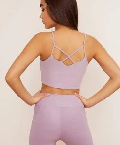 Wolven Reversible Crisscross Four-Way Recycled Top - Lavender