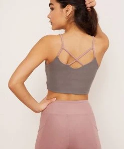 Wolven Reversible Crisscross Four-Way Recycled Top - Salt