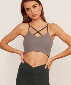 Wolven Reversible Crisscross Four-Way Recycled Top - Thyme 11 Wolven Reversible Crisscross Four-Way Recycled Top - Thyme