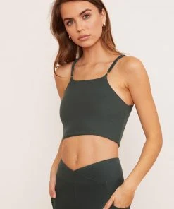 Wolven Reversible Crisscross Four-Way Recycled Top - Thyme 13 Wolven Reversible Crisscross Four-Way Recycled Top - Thyme